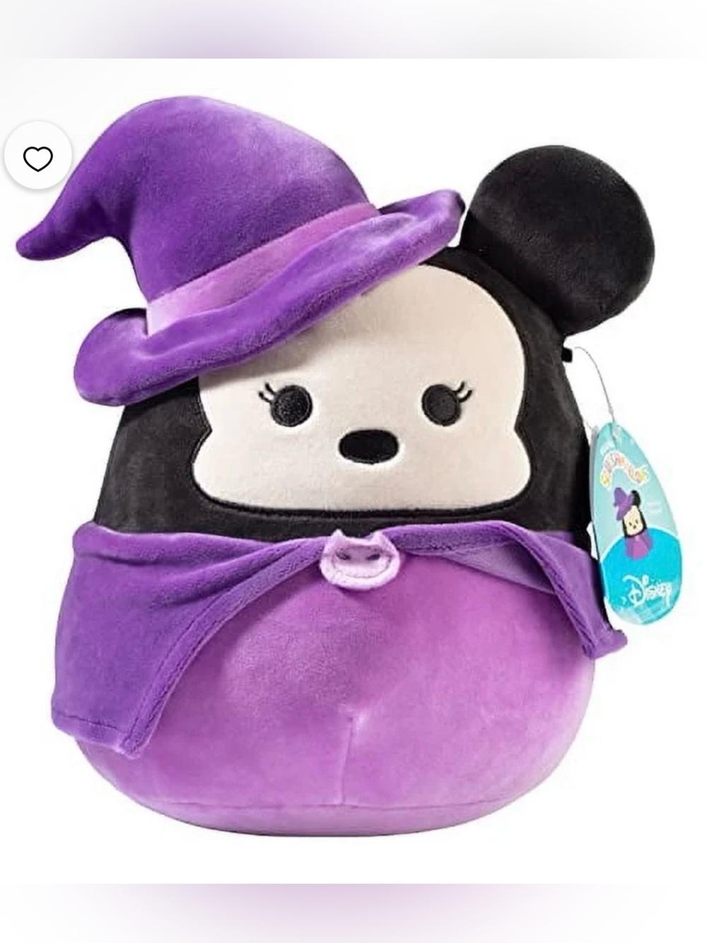 Squishmallow Disney Minnie Mouse Dressed as a Witch Plush - 8”